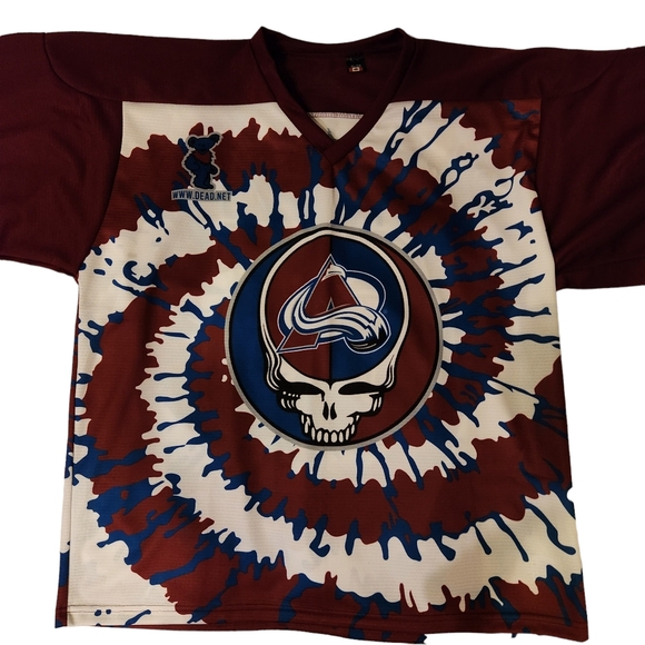 NWOT Limited Edition Grateful Dead Hockey Jersey - Tie Dye - Picture 2 of 9